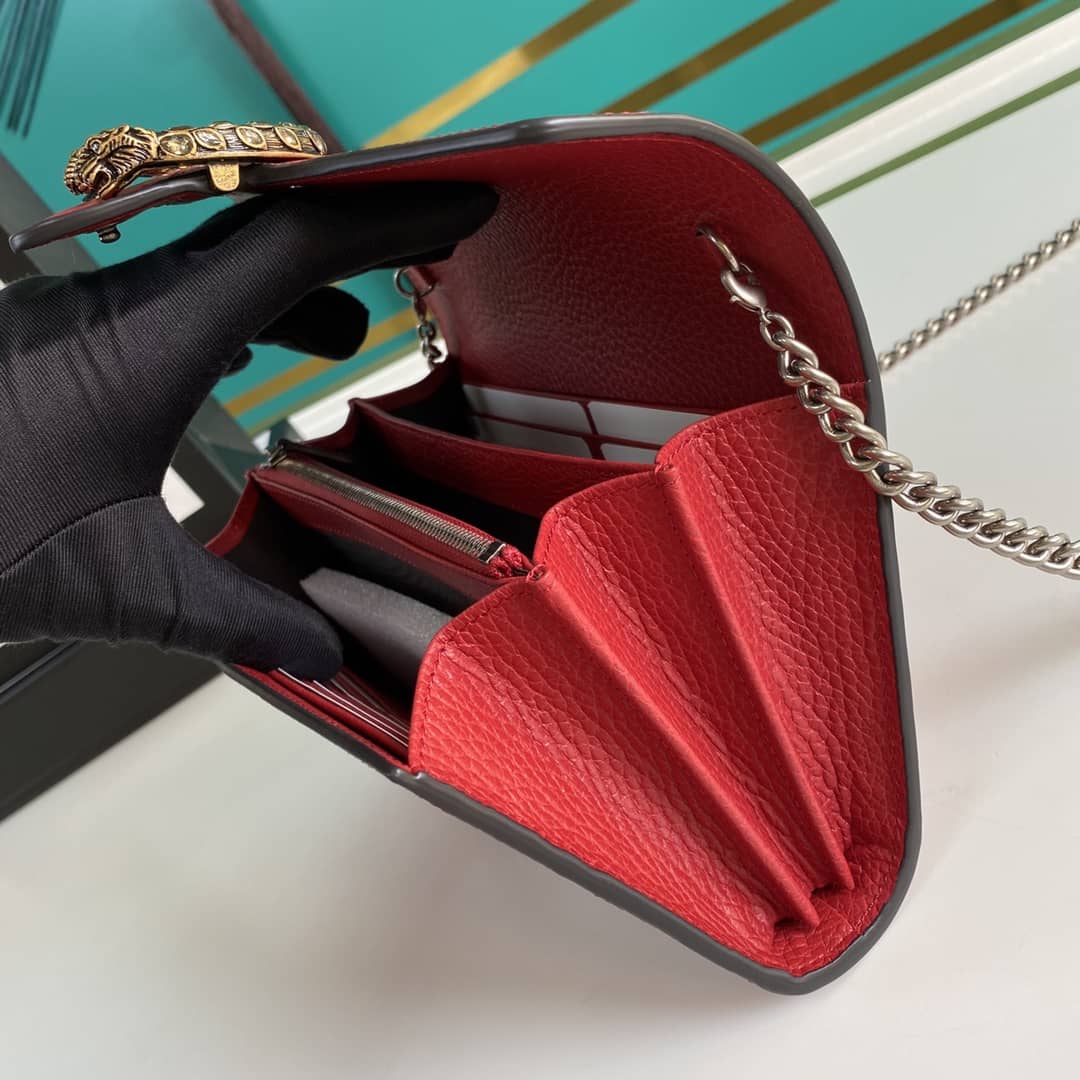 Gucci Dionysus Supreme GG Chain Wallet Replica 401231