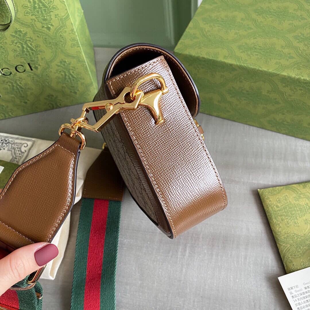 Gucci Horsebit 1955 Mini Bag Replica Brown 658574