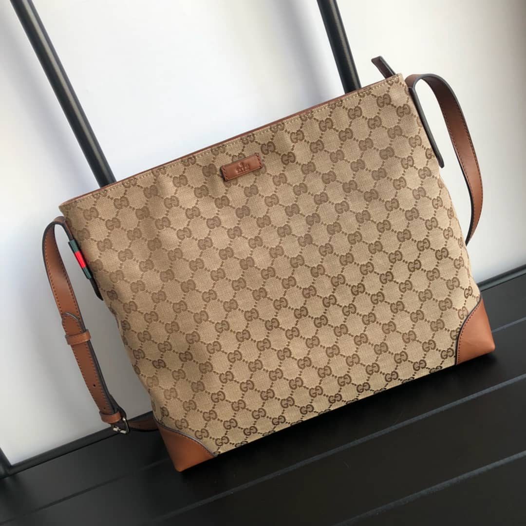 Gucci GG Canvas Shoulder Bag Replica Brown 308930