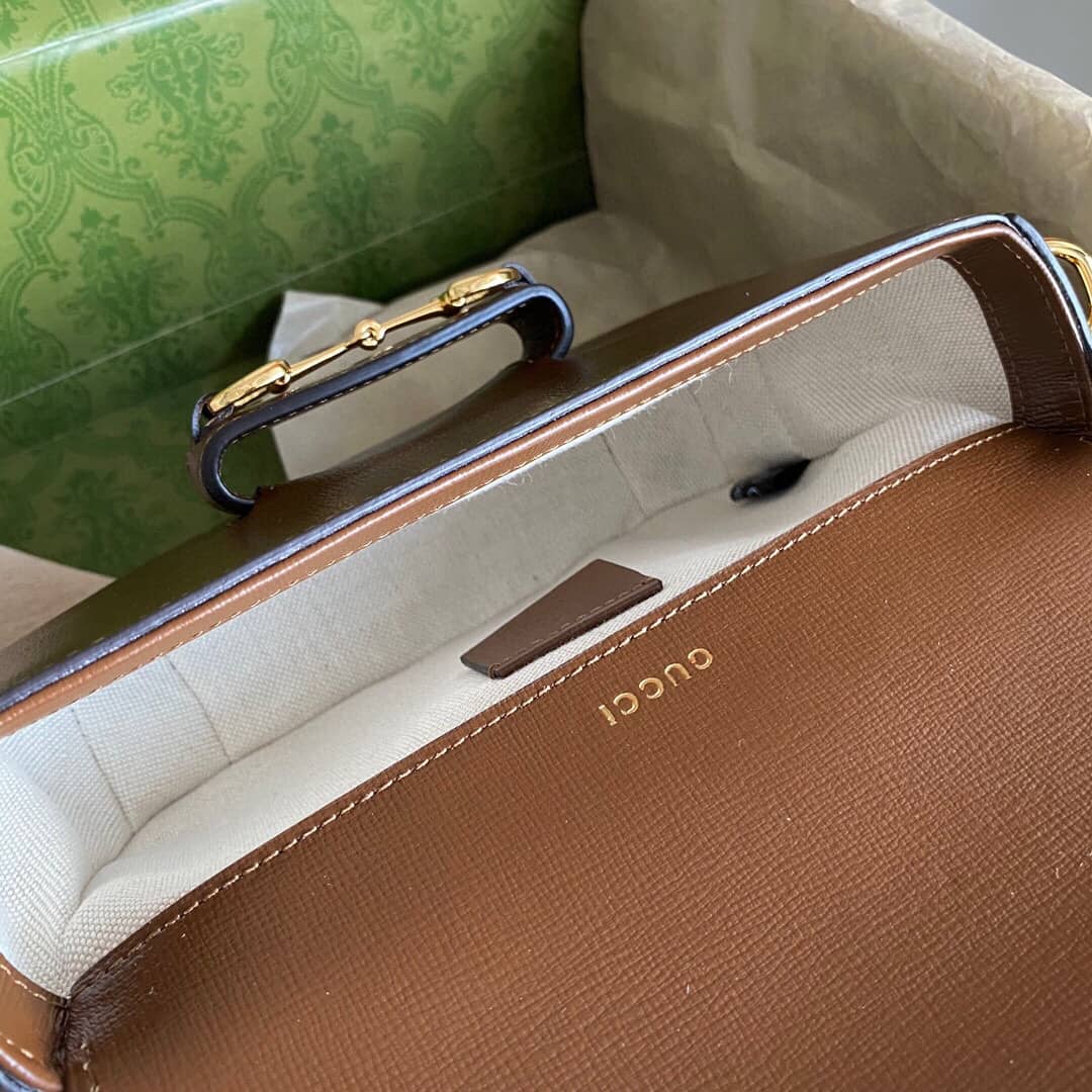 Gucci Horsebit 1955 Mini Bag Replica Brown 658574