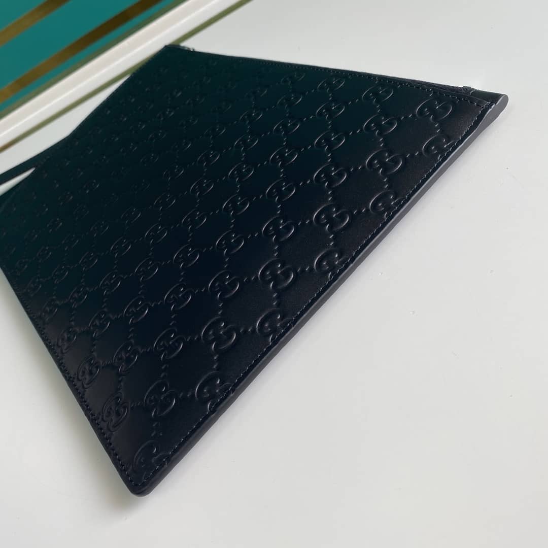 Gucci Mens Signature Soft Pouch Replica 473950