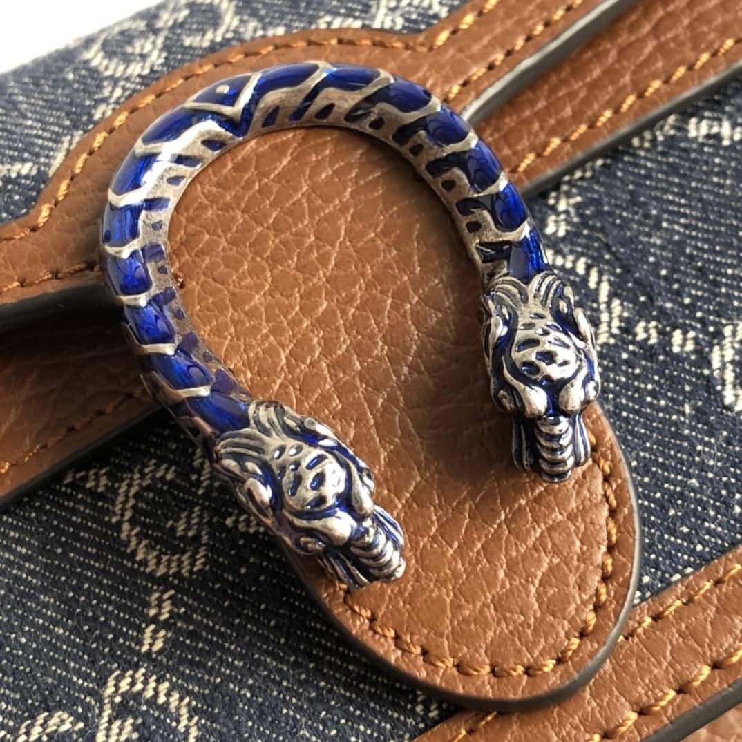 Gucci Dionysus GG Supreme Super Mini Bag Replica Blue 476432