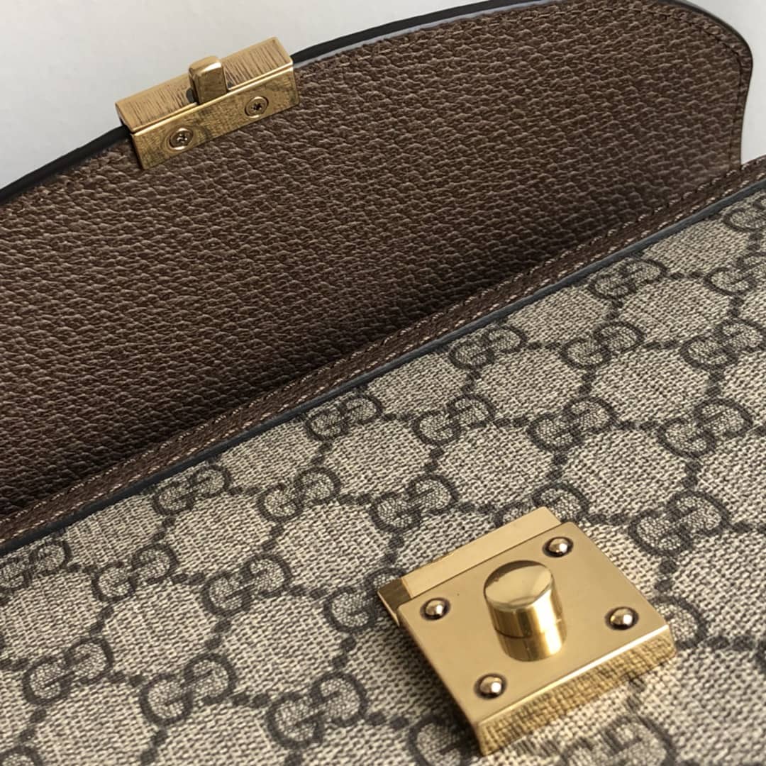 Gucci Ophidia Small Top Handle Bag Replica Brown 651055