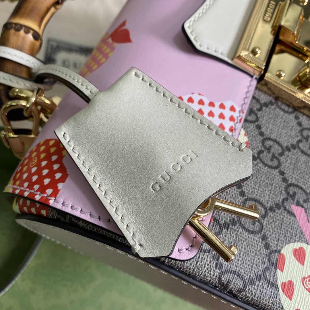 Gucci Padlock Small Bamboo Shoulder Bag Replica 603221