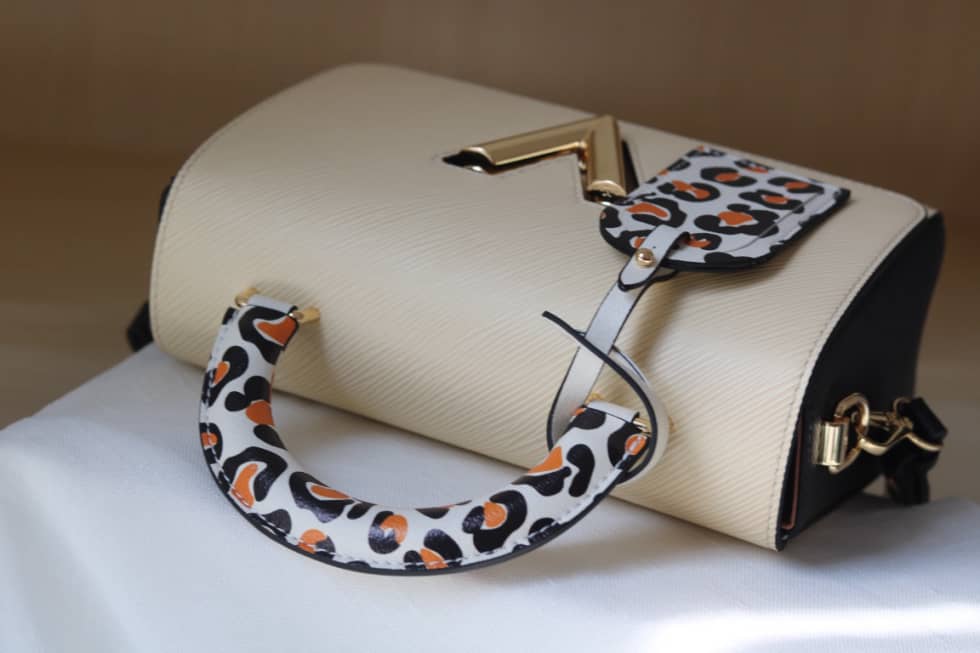 Louis Vuitton Twist Leopard Handle Bag Epi Leather PM M50362 Replica Shoulder Bag