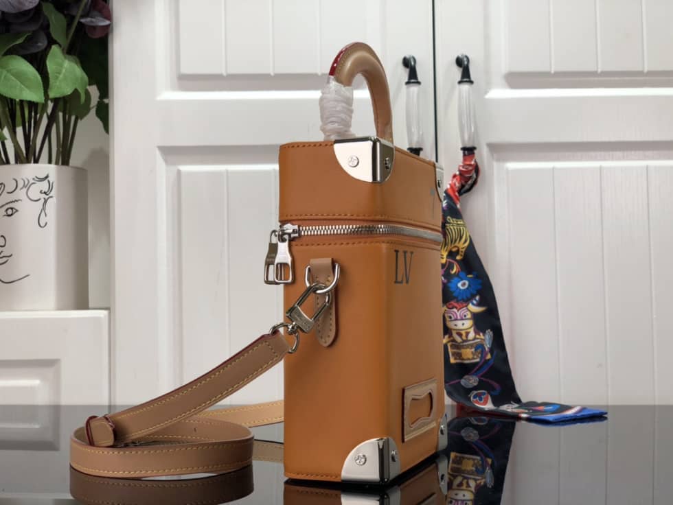 Louis Vuitton Vertical Box Trunk Saffron Yellow M59666 Replica Shoulder Bag