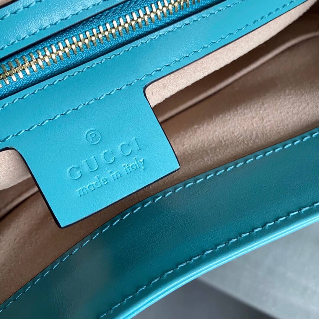 Gucci GG Jackie 1961 Small Hobo Shoulder Bag Replica Blue 636709