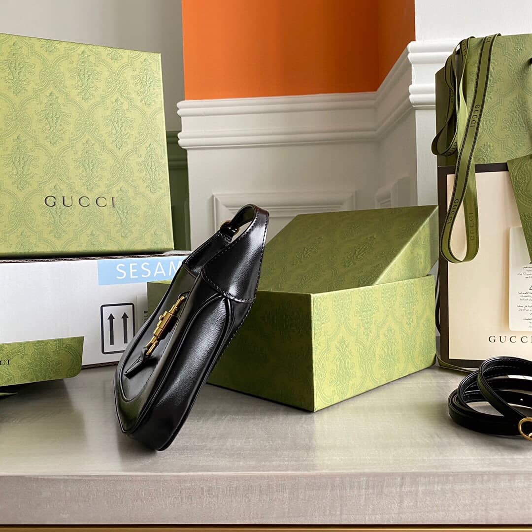 Gucci Jackie 1961 Mini Shoulder Bag Replica Black 637091