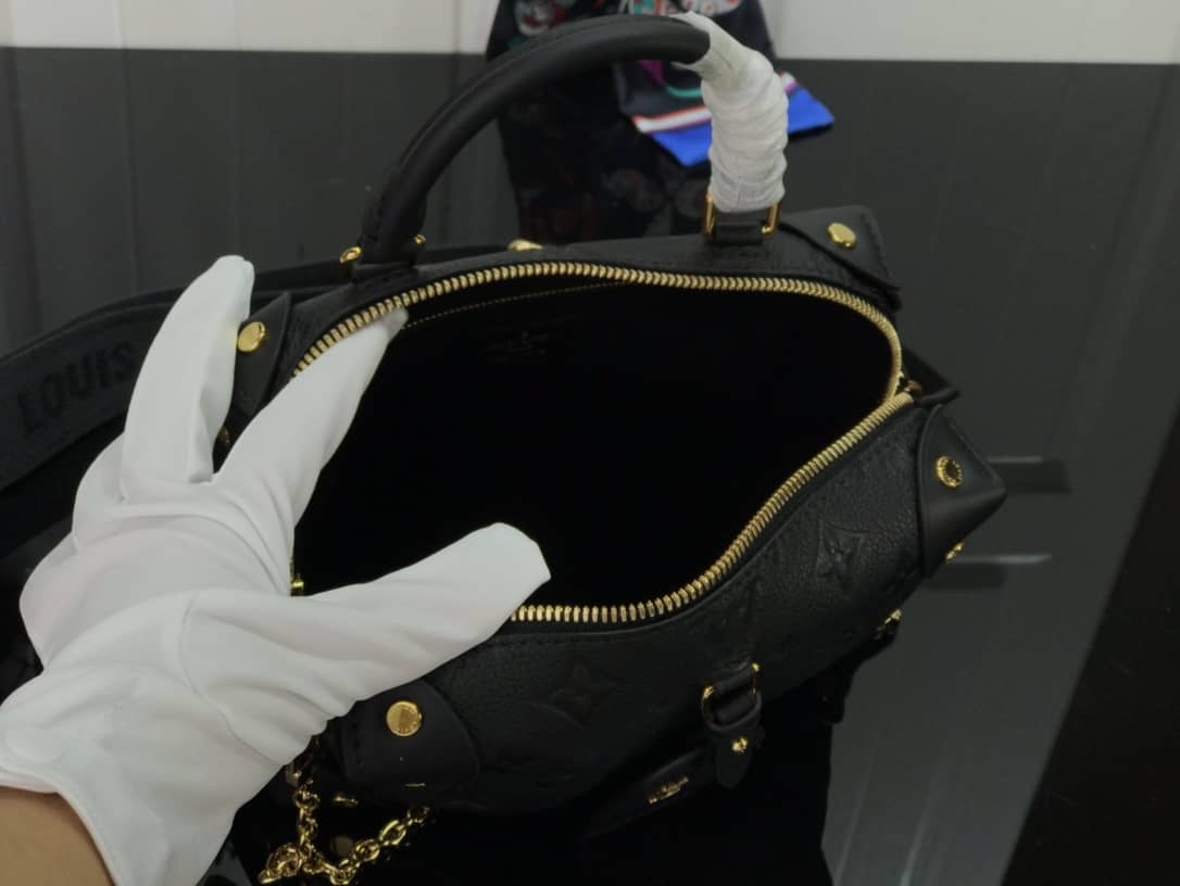 Louis Vuitton Petite Malle Souple Monogram Replica Bag Black M45571