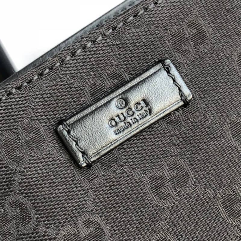 Gucci GG Canvas Shoulder Bag Replica Black 308930