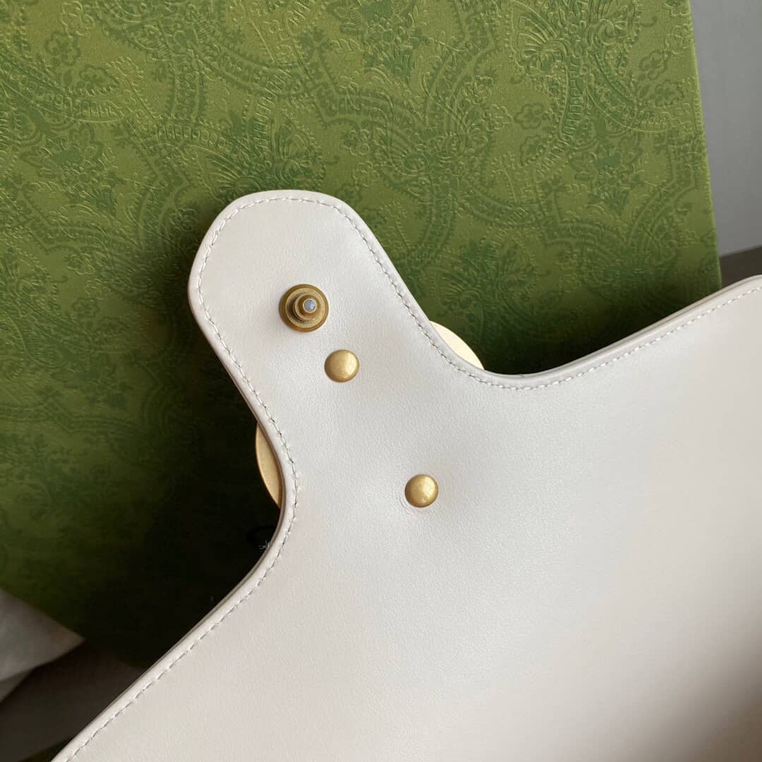 Gucci Marmont Dupe Mini GG Marmont Replica Bag White 498100