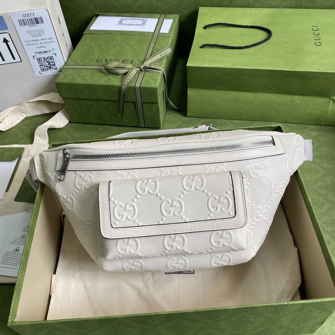 Gucci GG Embossed Leather Belt Bag Bumbag Replica 645093
