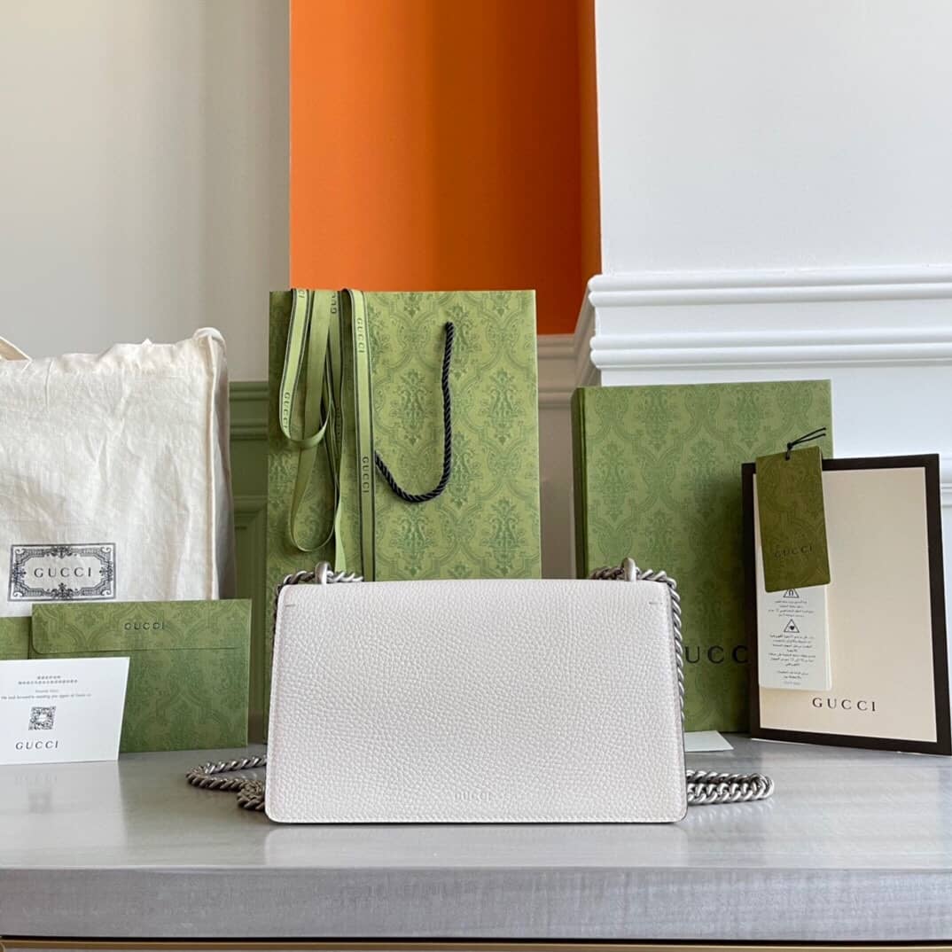 Best Replica Gucci GG Dionysus Small Shoulder Bag Replica White 499623(ColaReps)