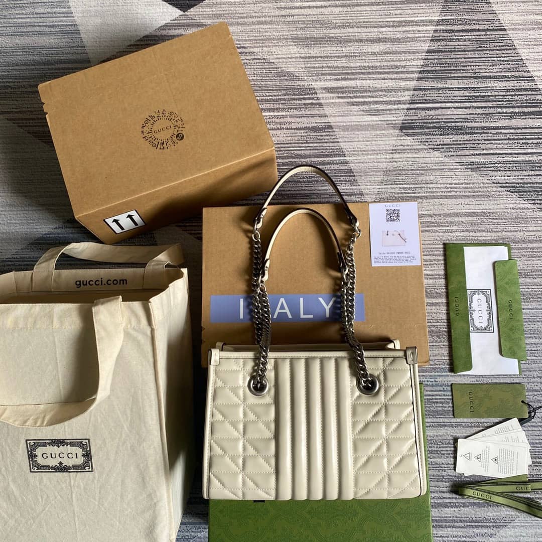 Gucci GG Marmont Small Tote Bag Replica White 681483