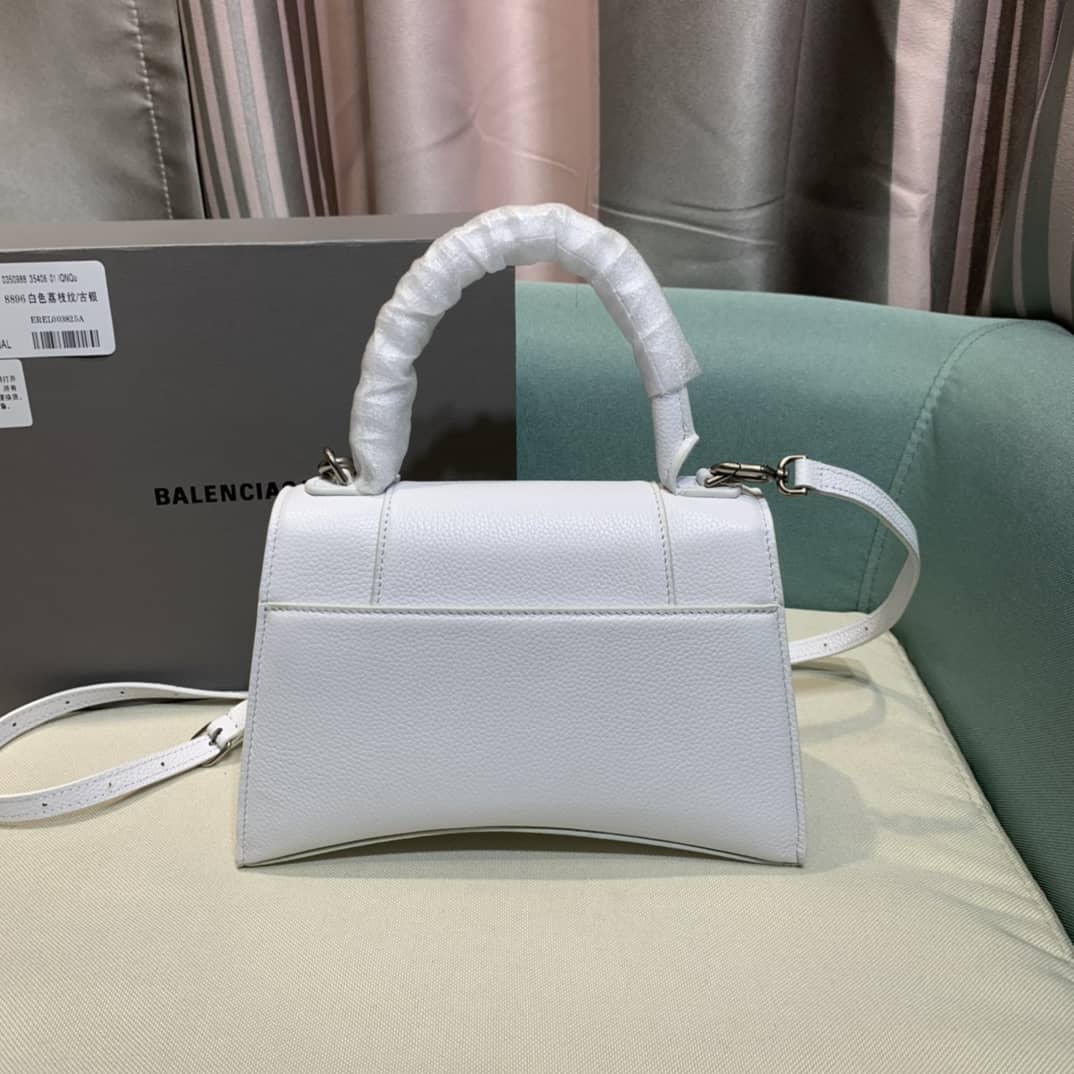 Balenciaga Hourglass Leather Top Handle Replica Bag