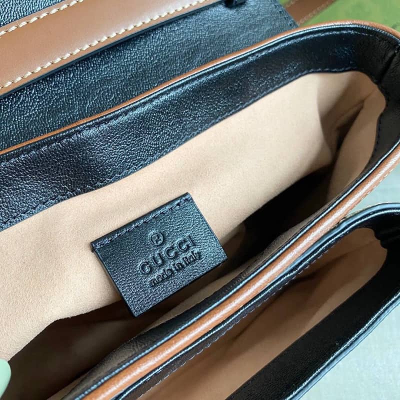 Gucci Padlock Mini GG Supreme Shoulder Bag Replica Black 658487