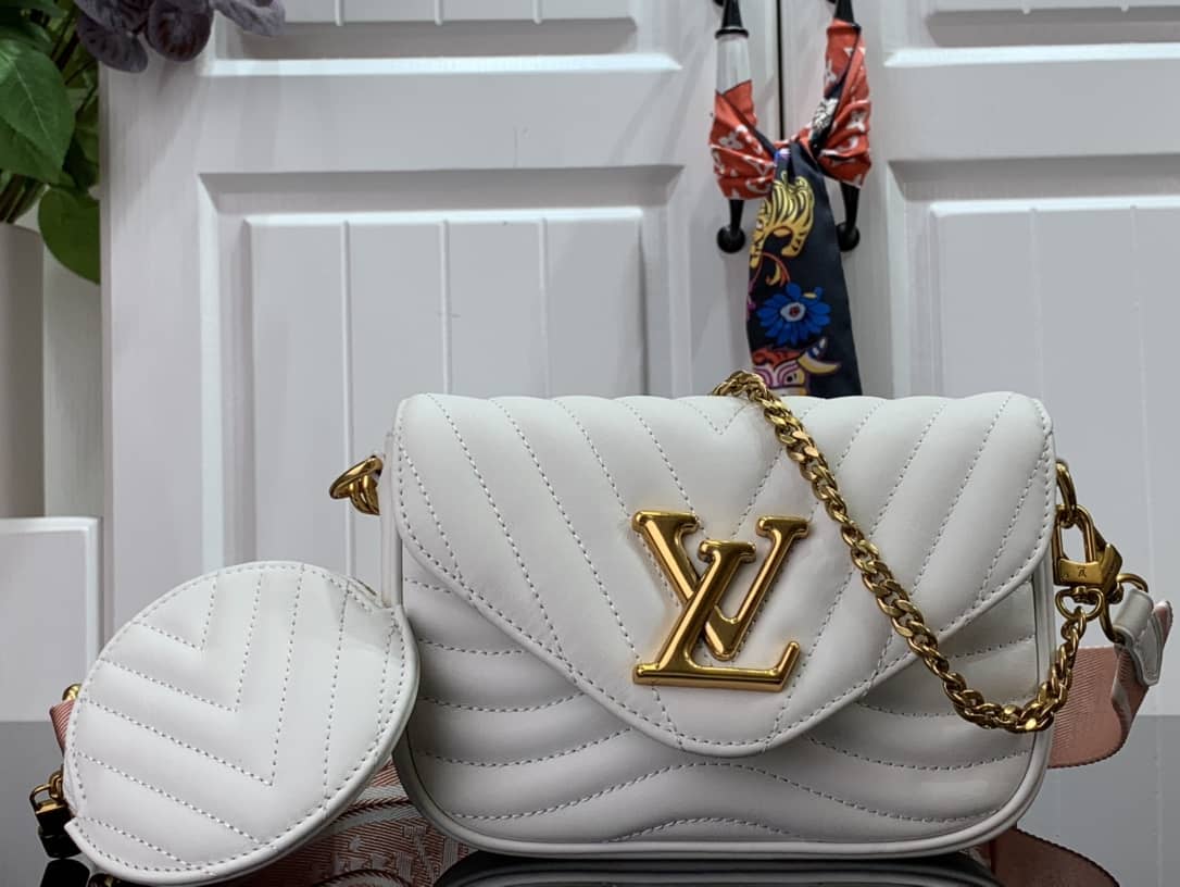 Louis Vuitton New Wave Multi Replica Pochette White M56466