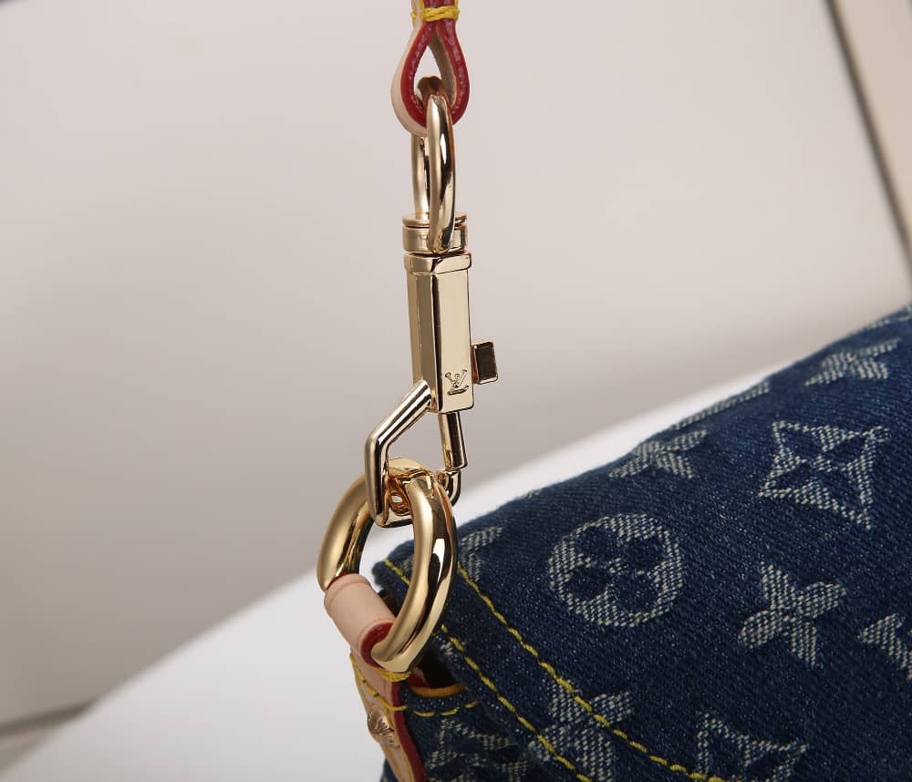 Louis Vuitton Denim Baggy Canvas Single Handle Replica Shoulder Bag M44470