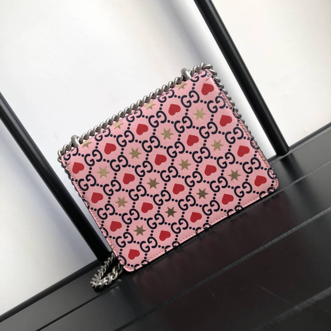 Gucci Dionysus Dupe GG Supreme Dionysus 2way Mini Chain Shoulder Bag  Pink 421970