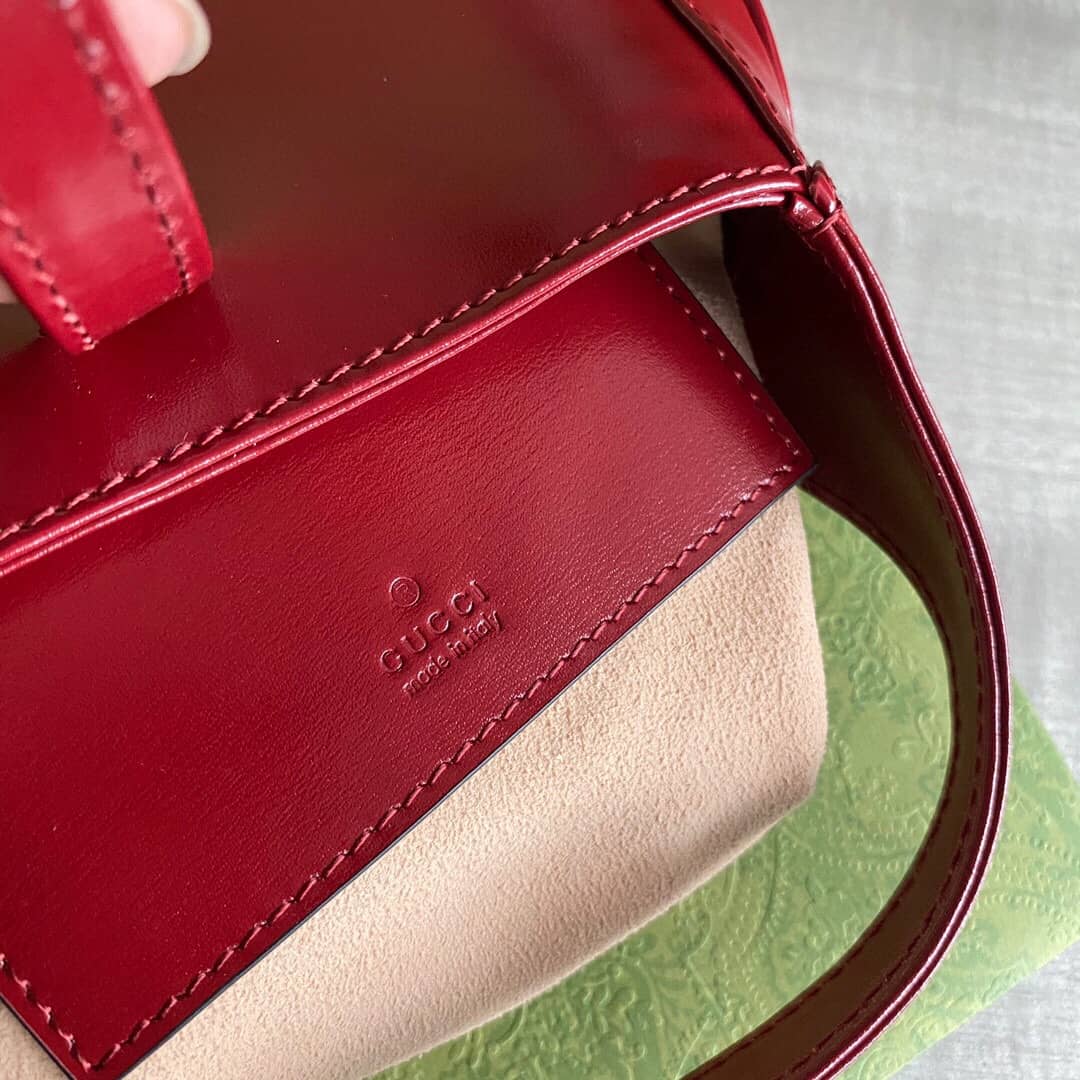 Gucci Jackie 1961 Mini Shoulder Bag Replica Red 637091