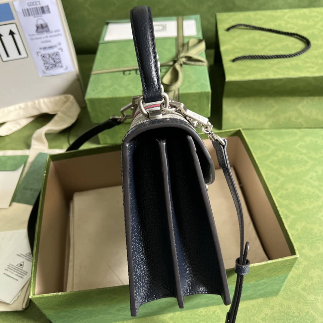 Gucci Ophidia Small Top Handle Shoulder Bag With Web 651055 Replica