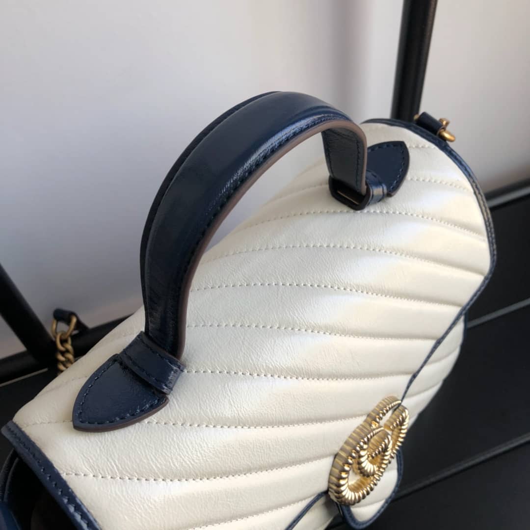 Gucci Marmont Dupe GG Marmont Replica Bag White 498100