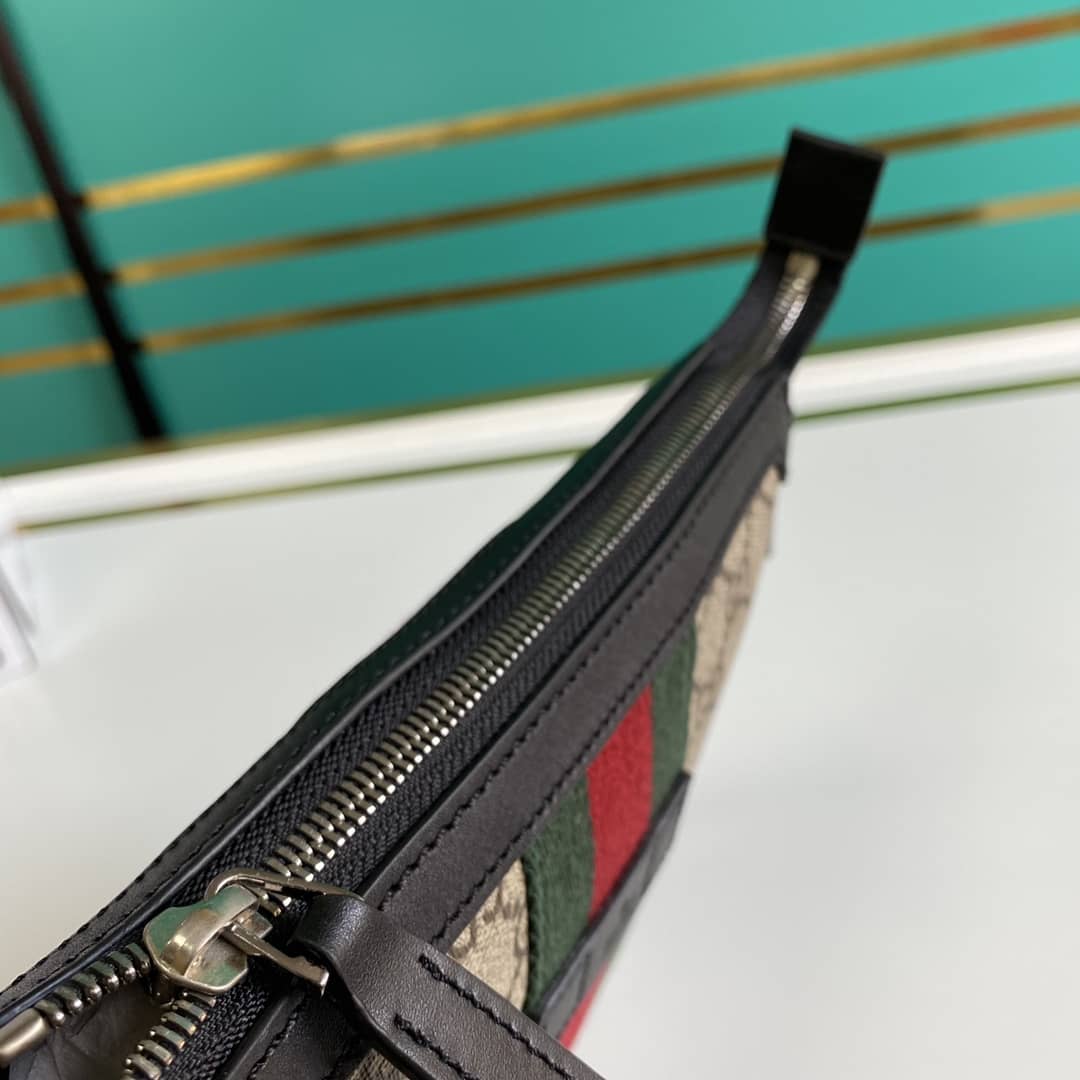 Gucci Web GG Supreme Flat Messenger Bag Replica 471454