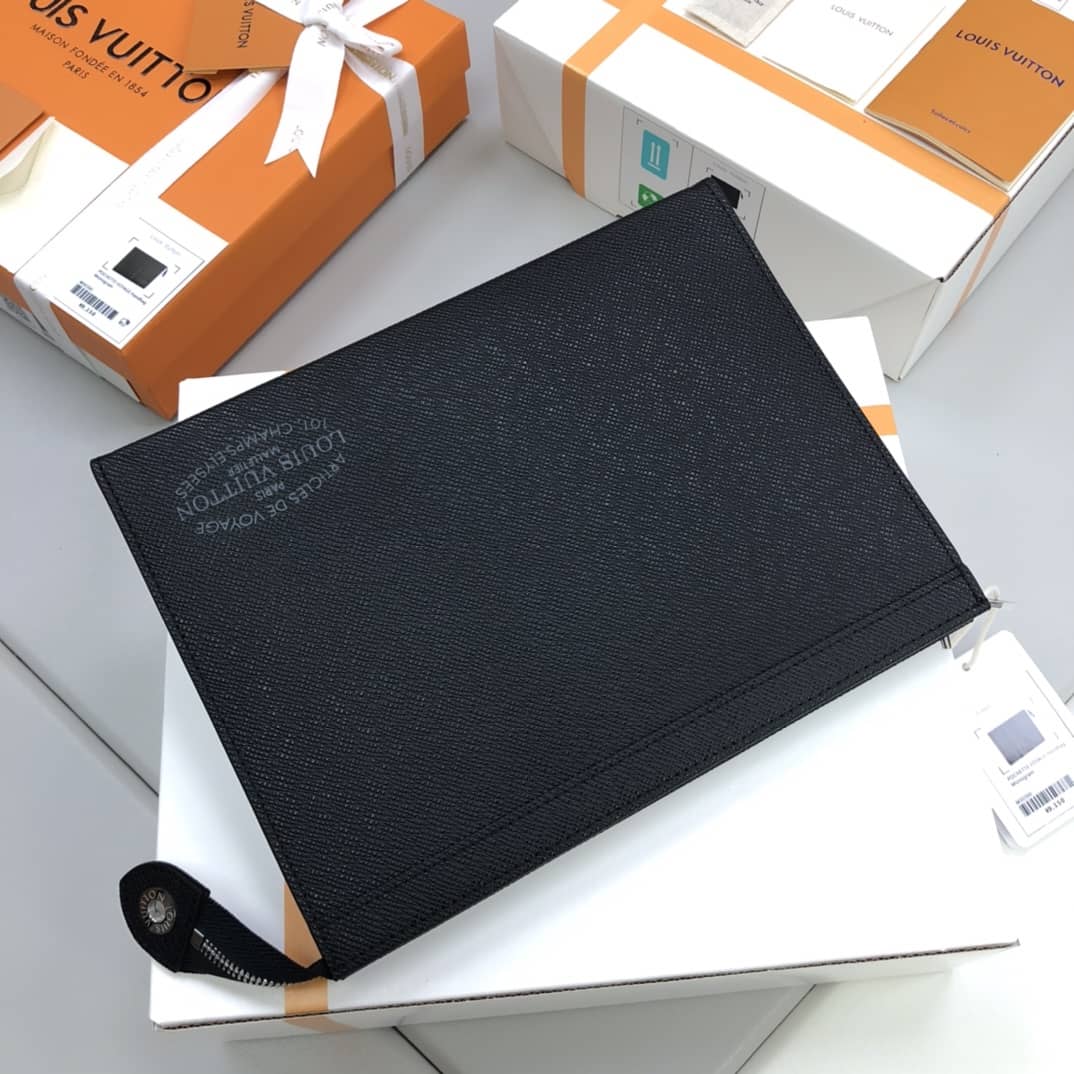 Louis Vuitton Pochette Voyage MM Replica Clutch Black M30395
