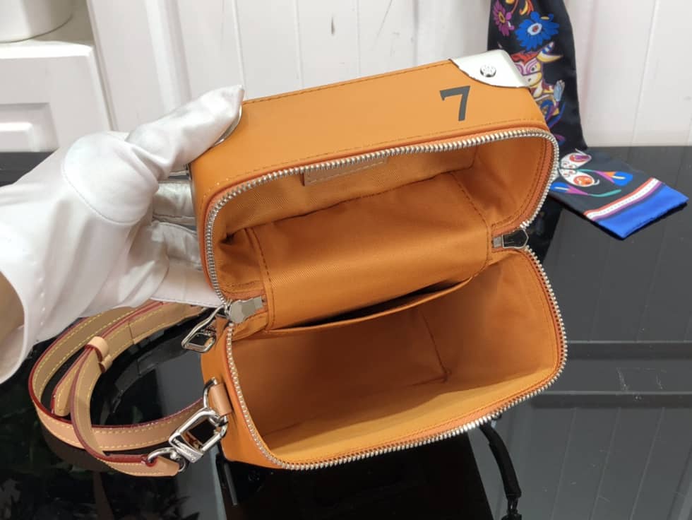 Louis Vuitton Vertical Box Trunk Saffron Yellow M59666 Replica Shoulder Bag