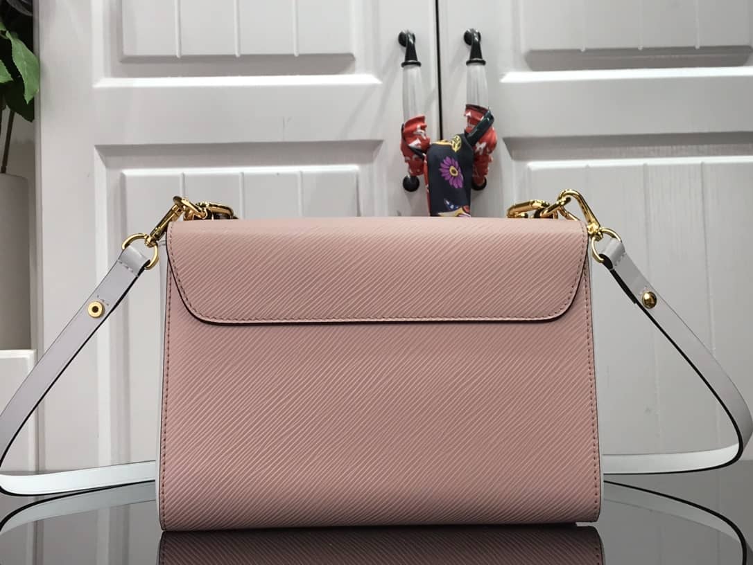 Louis Vuitton Monogram 2Way Leather Twist Replica Handbag Pink M58526
