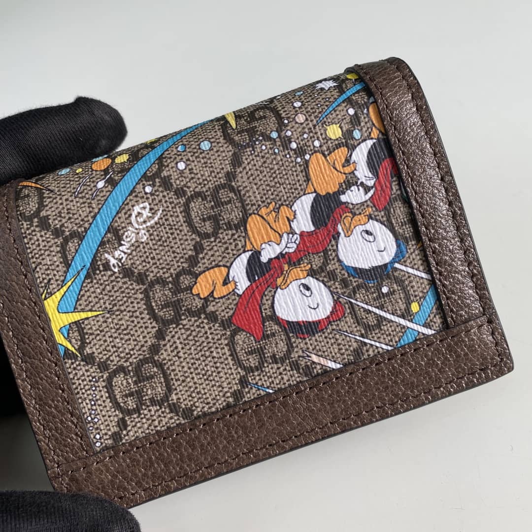 Gucci Disney Donald Duck Compact Wallet Replica 648121