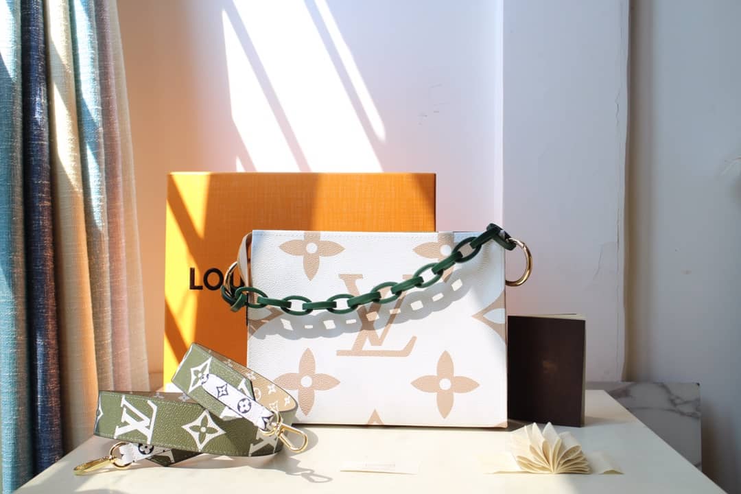 Louis Vuitton Monogram Giant Toilet Pouch Crossbody Bag Replica Green M67692