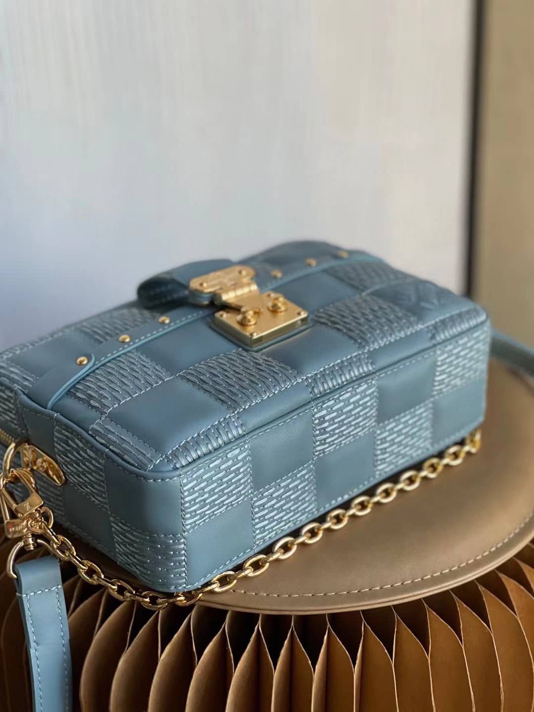 Louis Vuitton Troca PM Blue M59116 Replica Crossbody Bag