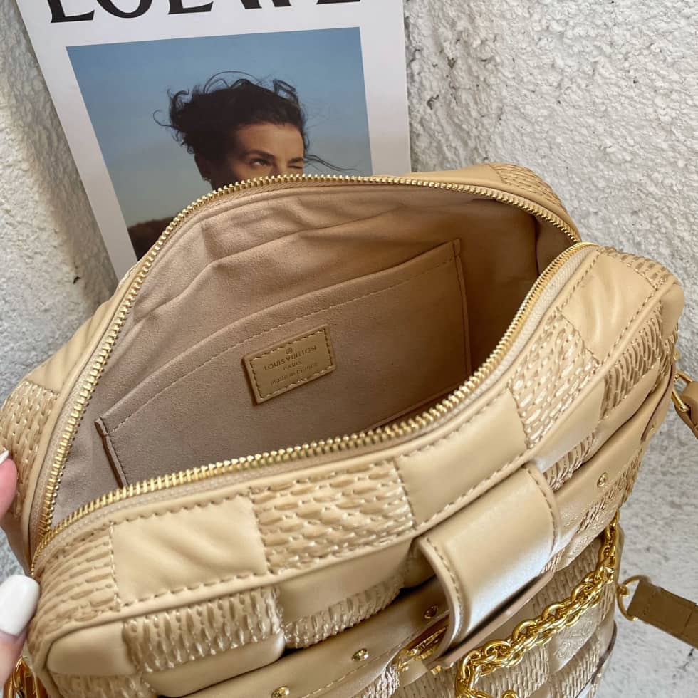 Louis Vuitton Troca MM Beige M59111 Replica Camera Bag