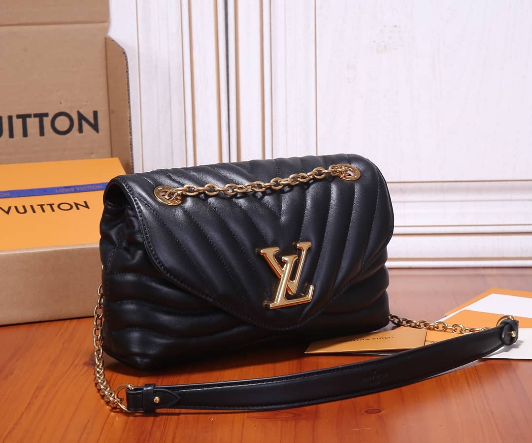 Louis Vuitton New Wave Replica Chain Bag H24 Black M58552