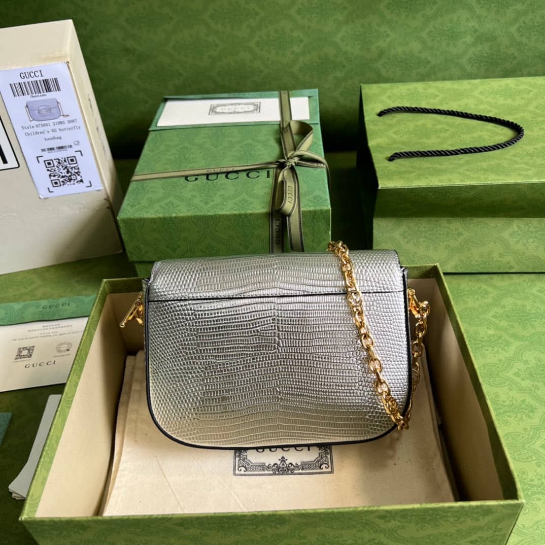 Gucci Horsebit 1955 Lizard Mini 675801 Replica Shoulder Bag