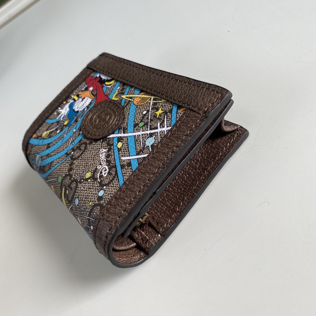 Gucci Disney Donald Duck Compact Wallet Replica 648121