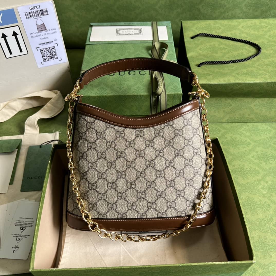 Gucci Large With Interlocking G Brown 696011 Replica Shoulder Bag