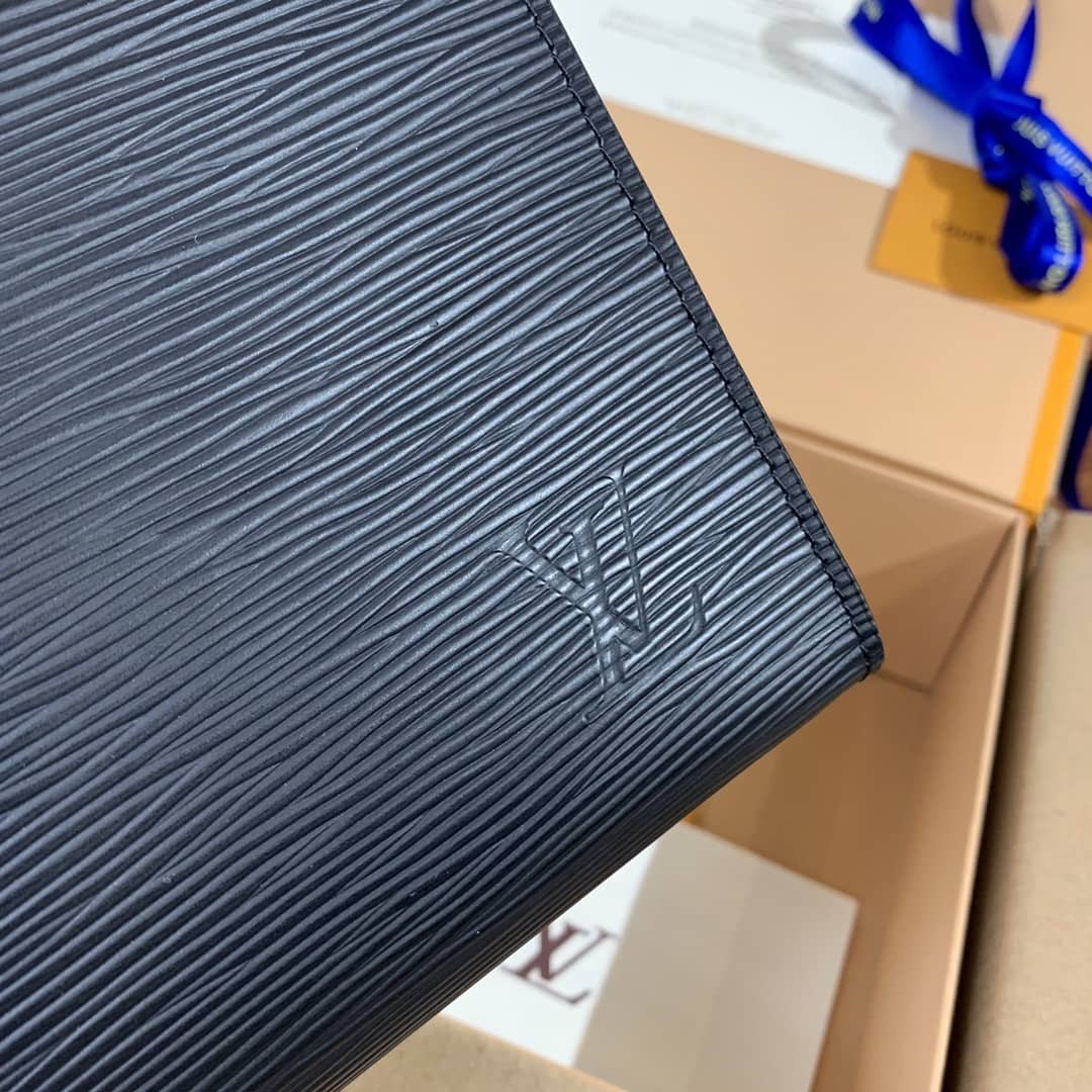 Louis Vuitton Replica Toiletry Pouch 26 Epi Leather Bag Black M41366