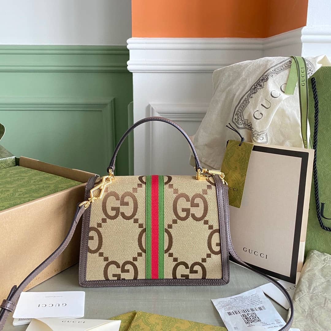 Gucci Ophidia Small Top Handle Shoulder Bag With Web 651055 Replica