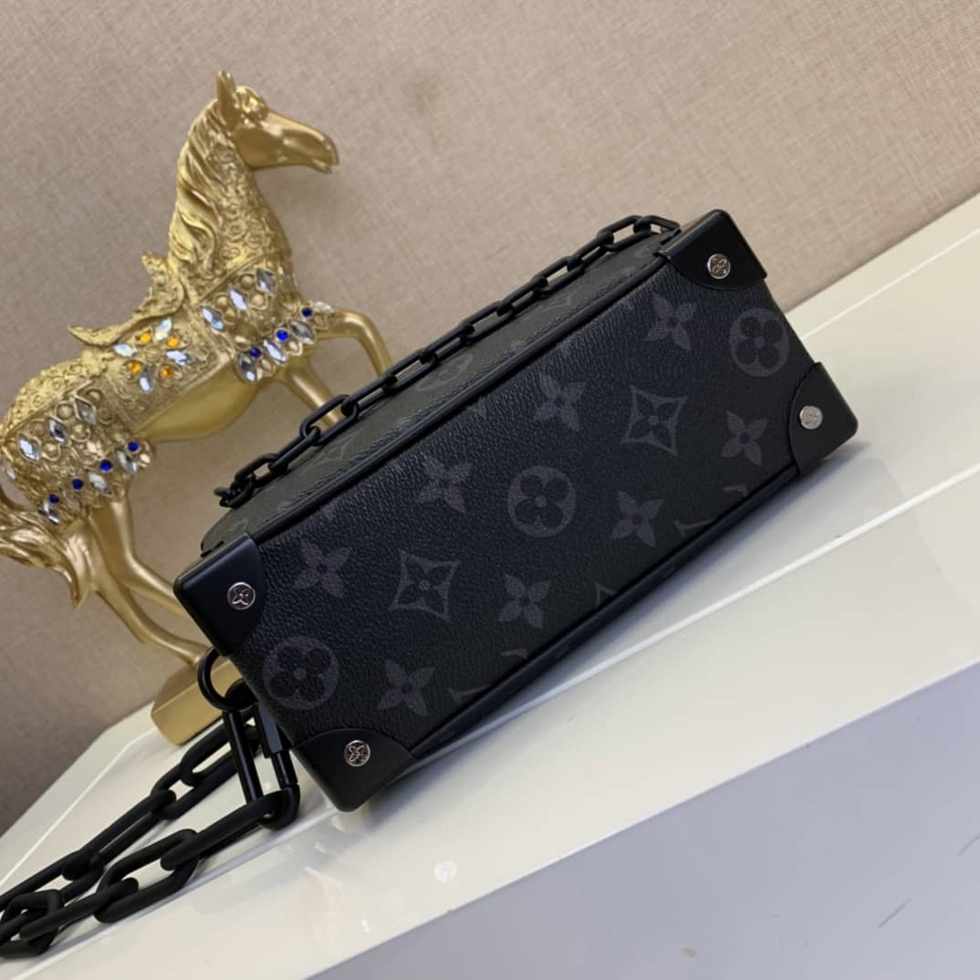 Louis Vuitton Monogram Eclipse Mini Soft Trunk Replica Bag M44735
