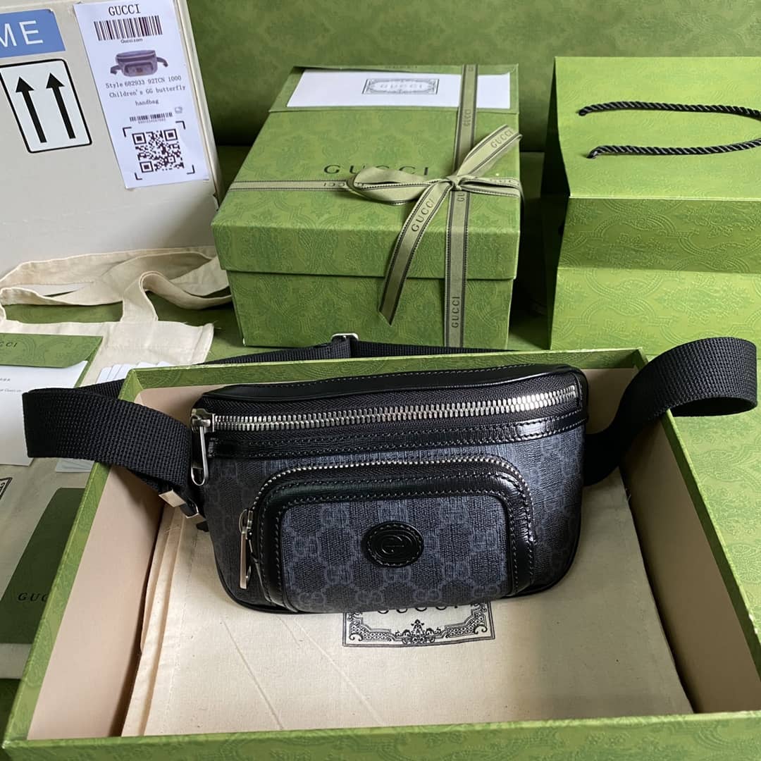 Best Replica Gucci Interlocking GG Supreme Belt Bag Replica 682933(ColaReps)