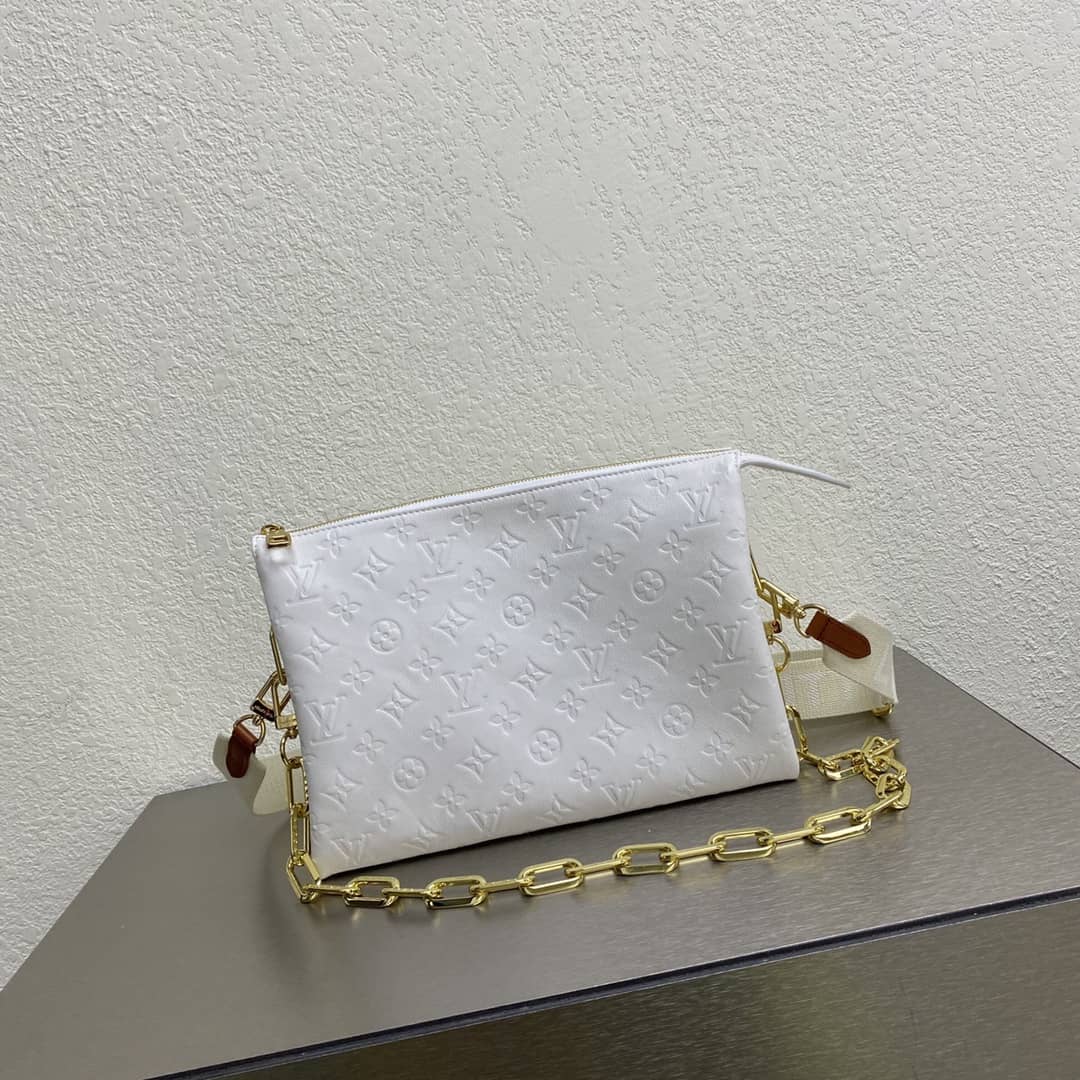 Louis Vuitton 7 Star Chain Clutch Bag White
