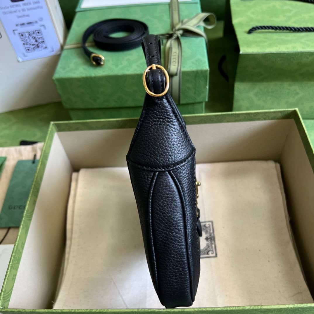 Gucci Jackie 1961 Mini Hobo Bag Black 637091 Replica