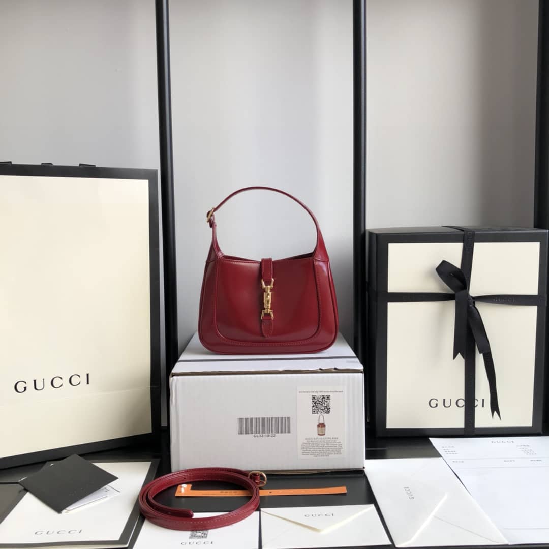 Gucci Jackie 1961 Mini Shoulder Bag Replica Red 637092