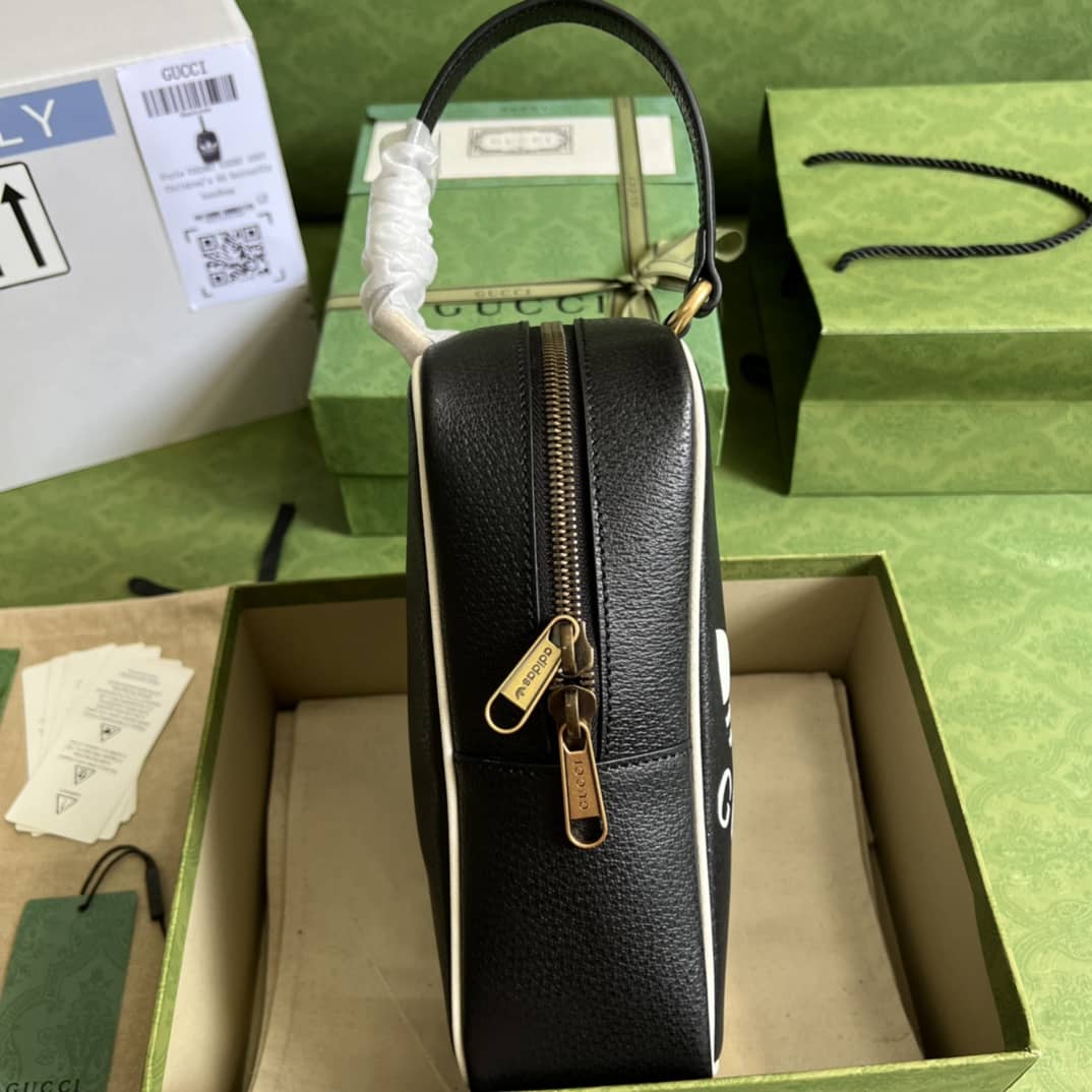 Gucci Adidas x Gucci Mini Top Handle Black 702387 Replica Clutch