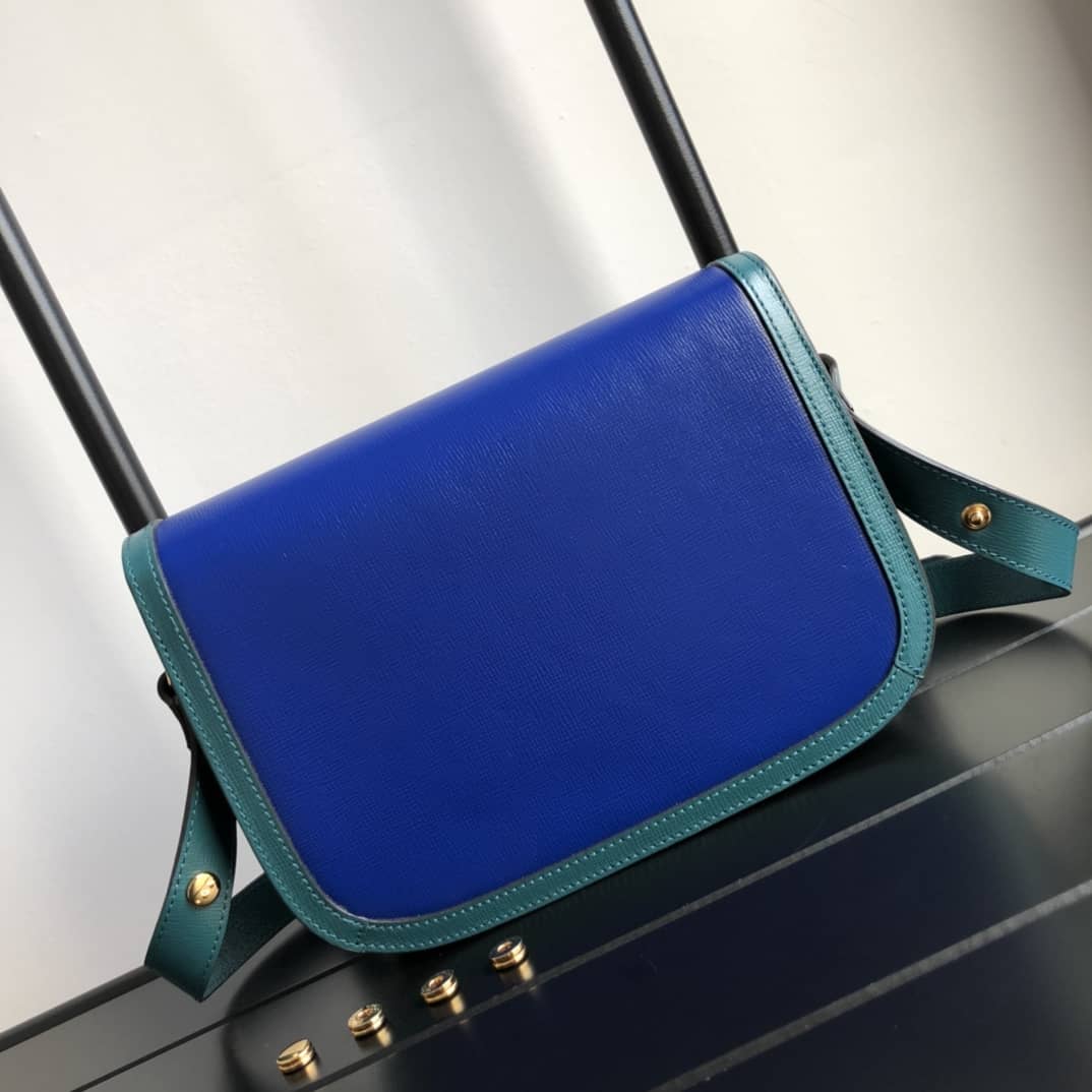 Gucci Horsebit 1955 Shoulder Bag Replica Blue 602204