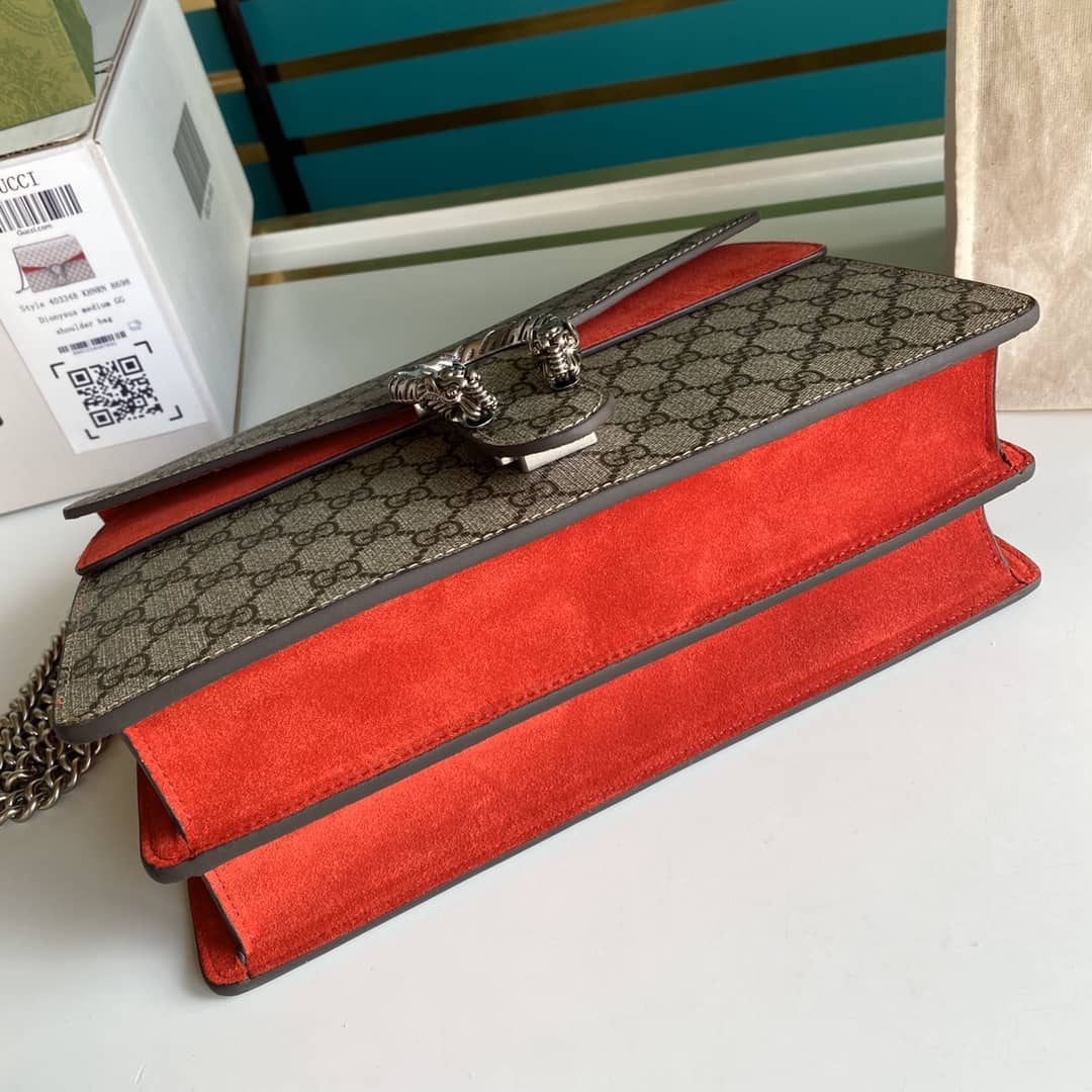 Gucci Dionysus Supreme Monogram Chain Medium Shoulder Bag Replica 403348