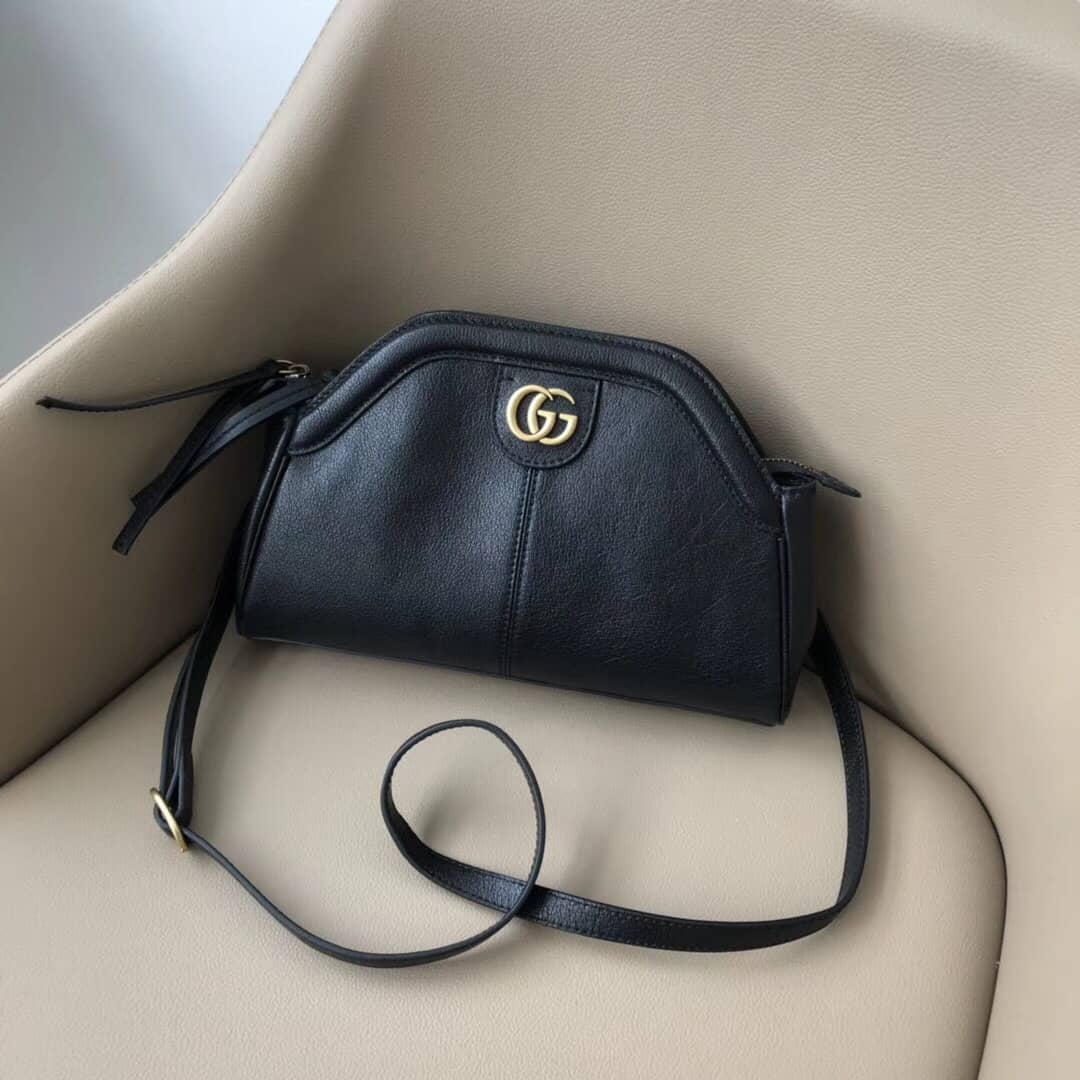 Gucci Belle Marmont Feline Small Crossbody Bag Replica Black 524620
