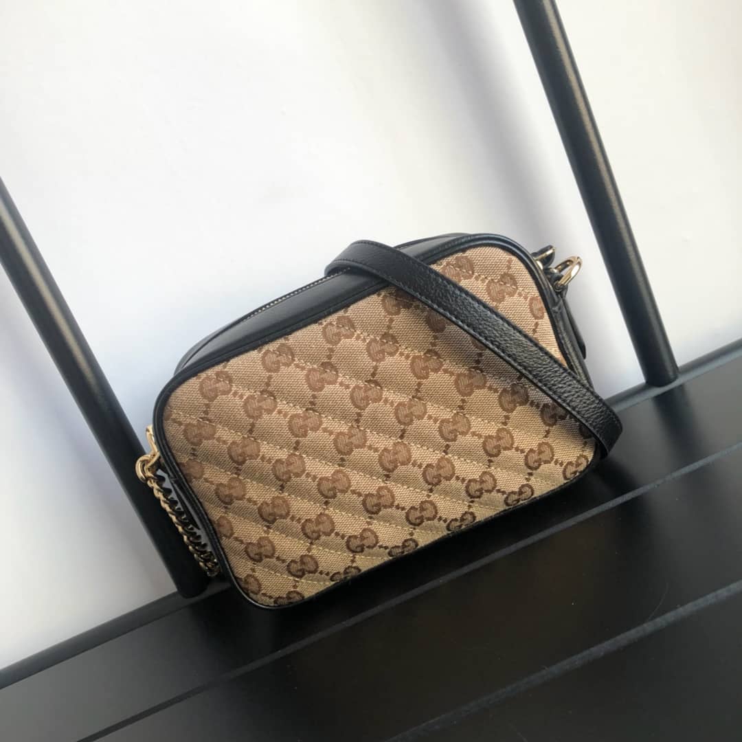 Gucci GG Marmont Matelassé Mini Bag Replica Brown 448065